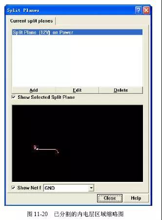 圖11-20已分割的內(nèi)電層區(qū)域縮略圖