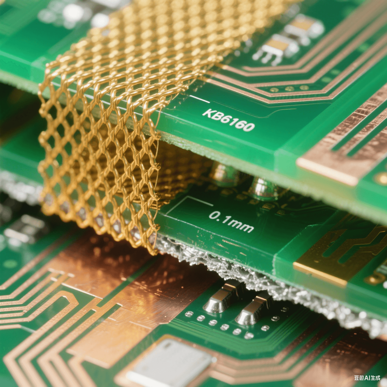 電子顯微鏡下KB6160板材截面