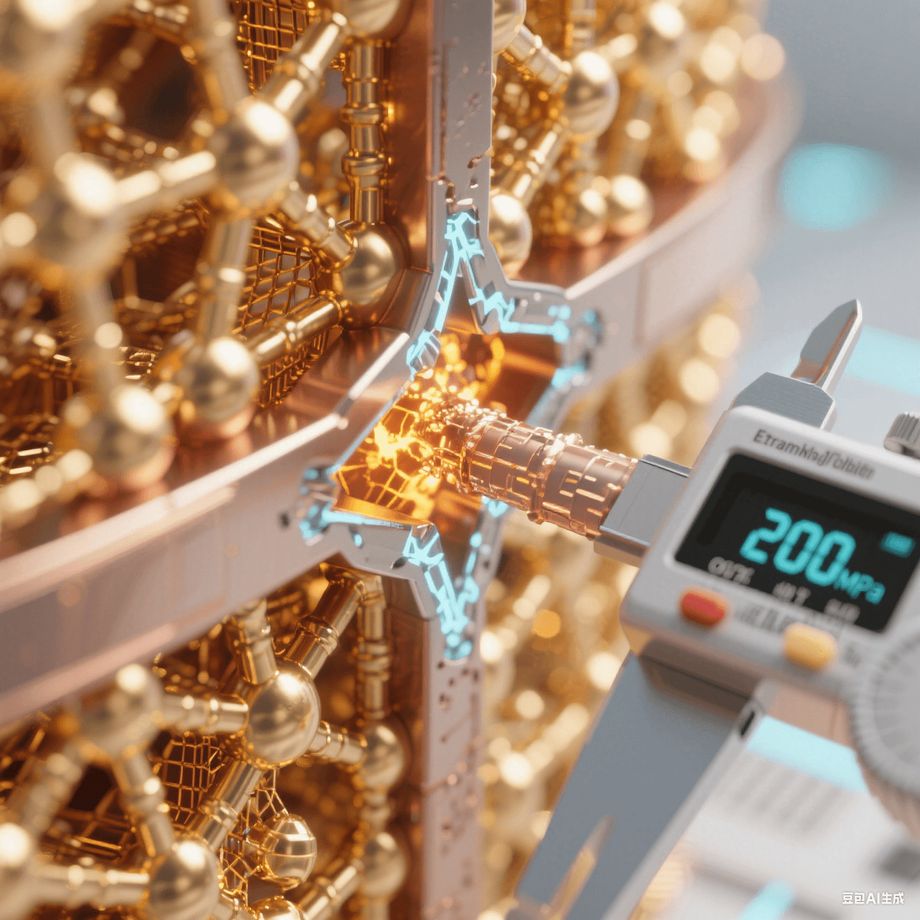 銅 - 銅鍵合界面在高溫加壓下晶格融合，分子動(dòng)力學(xué)模擬展示金屬擴(kuò)散過程