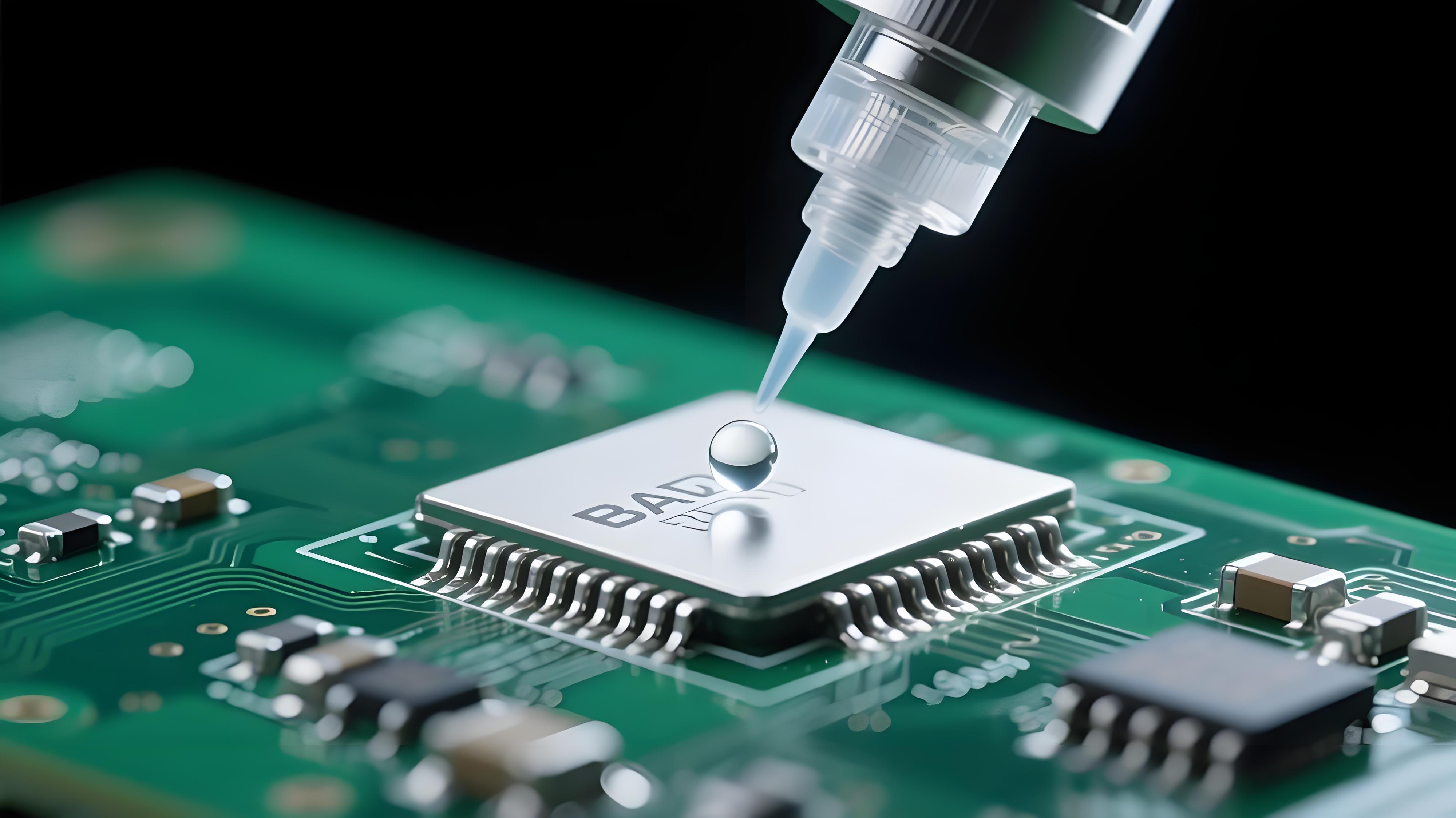 選擇性焊接助焊劑壓電噴射場(chǎng)景，0.1mm霧滴精準(zhǔn)覆蓋BGA焊點(diǎn)，避免周邊元件污染