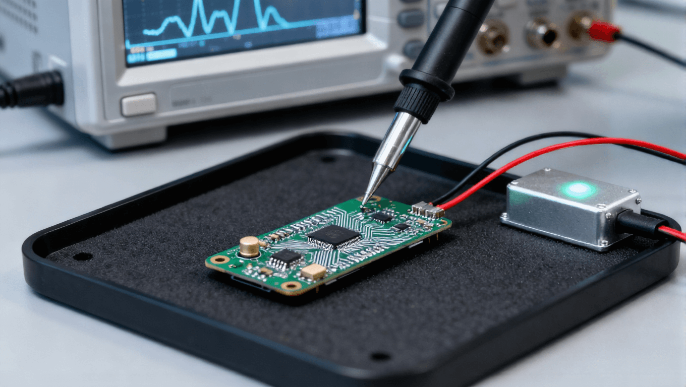 消費(fèi)電子PCB測(cè)試 手機(jī)主板電應(yīng)力測(cè)試 示波器探頭 迷你電源模塊
