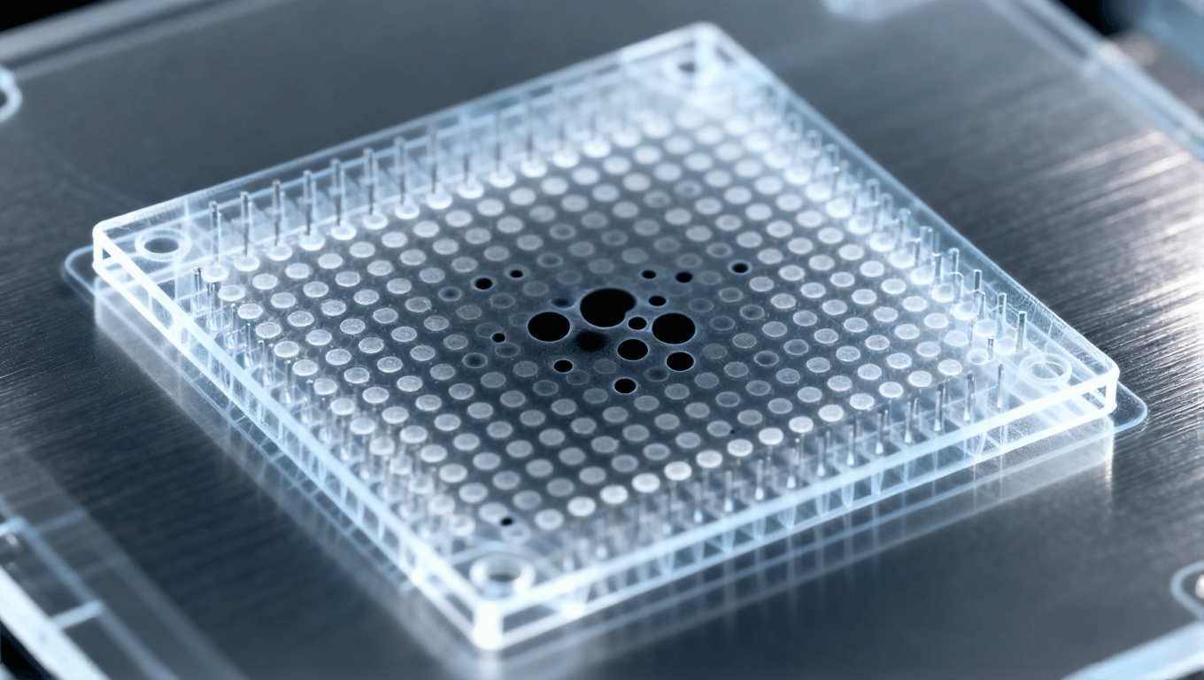 BGA焊點(diǎn)內(nèi)部空洞的X光風(fēng)格透視圖，展示回流焊中難以察覺(jué)的焊接缺陷